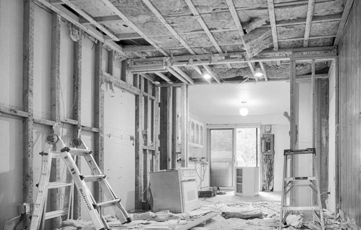 Aménagement intérieur résidence en cours Montréal