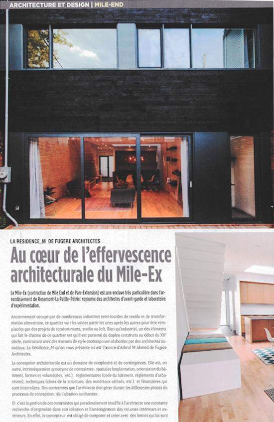 Article de presse Montréal