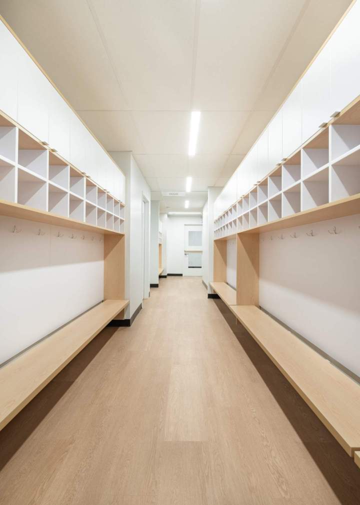 Couloir et vestiaires Montréal