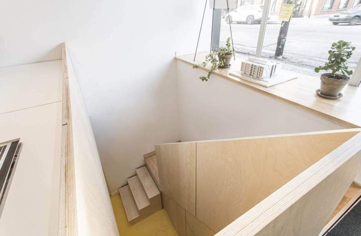 Escalier en contreplaqué Montréal
